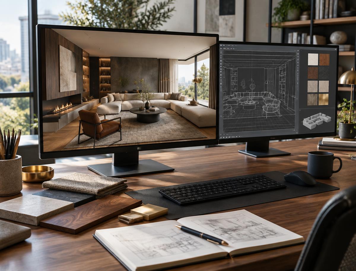 3ds Max + V-Ray/Corona + AI — غلاف الكورس